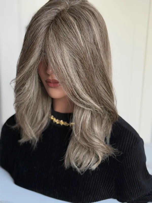 Peruka Top PREMIUMS SWISS   LACE Front   5X5 Naturalna  'INEZ ' - obrazek 4